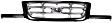 2001-2003 Ford Ranger - Grille Assembly, Black Shell with Chrome Insert
