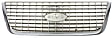 Grille Assembly, Chrome Shell with Painted Silver Insert