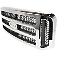 2005 Ford F-550 Super Duty XL - Grille, Chrome Shell with Painted Gray Insert