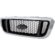 Grille Assembly, Chrome Shell with Painted Silver Insert