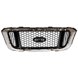 Grille Assembly, Chrome Shell with Painted Silver Insert