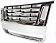 Grille Assembly, Chrome Shell with Black Insert