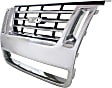 Grille Assembly, Chrome Shell with Black Insert, CAPA CERTIFIED
