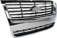 Grille Assembly, Chrome Shell with Painted Black Insert