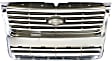 Grille Assembly, Chrome Shell with Painted Black Insert