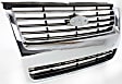 Grille Assembly, Chrome Shell with Painted Black Insert, CAPA CERTIFIED