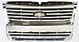 Grille Assembly, Chrome Shell with Painted Black Insert, CAPA CERTIFIED