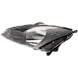 Driver Side Headlight, with Bulb, Halogen, Clear Lens, Gray Interior, Except SVT Model