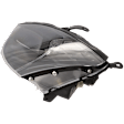 Driver Side Headlight, with Bulb, Halogen, Clear Lens, Gray Interior, Except SVT Model