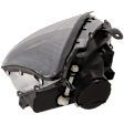 Driver Side Headlight, with Bulb, Halogen, Clear Lens, Gray Interior, Except SVT Model