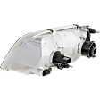 Passenger Side Headlight, with Bulb, Halogen, Clear Lens, without Parking Light Bulb, 8 Cyl., 4.6L Engine