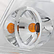 Driver Side Headlight, with Bulb, Halogen, Chrome Bezel
