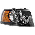 2003-2006 Ford Expedition - Passenger Side Headlight, with Bulb, Halogen, Black Interior