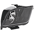 Passenger Side Headlight, with Bulb, Halogen, Clear Lens, Black Interior