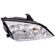 Passenger Side Headlight, with Bulb, Halogen, Clear Lens, CAPA Certified