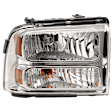 Passenger Side Headlight, with Bulb, Halogen, Clear Lens, Except Harley Davidson Model