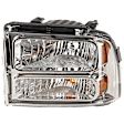 Driver Side Headlight, with Bulb, Halogen, Clear Lens, Except Harley Davidson Model