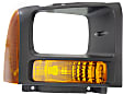 Front, Passenger Side Turn Signal Light, Without bulb(s)