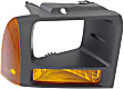 Front, Passenger Side Turn Signal Light, Without bulb(s)