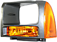 Front, Driver Side Turn Signal Light, Without bulb(s)