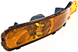 Front, Driver Side Turn Signal Light, Without bulb(s)