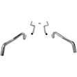 1050-FM Header-Back Exhaust System, Made of Aluminized Steel, Crossmember Back Series