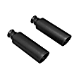 15356B Exhaust Tip - Black, 304 stainless steel, Direct Fit, Set of 2