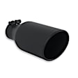 15404B Universal, Exhaust Tip - Black Ceramic Stainless Steel Single  Sold individually