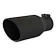 15406B Universal, Exhaust Tip - Black Ceramic Stainless Steel Single  Sold individually