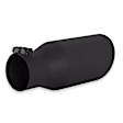 15406B Universal, Exhaust Tip - Black Ceramic Stainless Steel Single  Sold individually