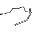 1981 Pontiac Firebird - Tail Pipe, 2-Door, Coupe, RWD, Natural, Aluminized Steel