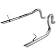 15804 Prebent Series Tail Pipe - Natural, Aluminized Steel, Direct Fit, Set of 2