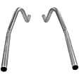 15807 Prebent Series Tail Pipe - Natural, Aluminized Steel, Direct Fit, Set of 2