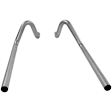15816 Prebent Series Tail Pipe - Natural, Aluminized Steel, Direct Fit, Set of 2