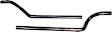 15816 Prebent Series Tail Pipe - Natural, Aluminized Steel, Direct Fit, Set of 2