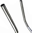 15817 Prebent Series Tail Pipe - Natural, Aluminized Steel, Direct Fit, Set of 2