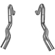15819 Prebent Series Tail Pipe - Natural, Aluminized Steel, Direct Fit, Set of 2