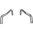 15822 Prebent Series Tail Pipe - Natural, Aluminized Steel, Direct Fit, Set of 2
