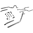17107 Header-Back Exhaust System, Made of Aluminized Steel, Crossmember Back Series