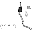 17147 Cat-Back Exhaust System, Made of Aluminized Steel, Force II Series