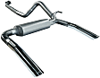 17233 Cat-Back Exhaust System, Made of Aluminized Steel, American Thunder Series