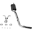 17278 Cat-Back Exhaust System, Made of Aluminized Steel, Force II Series