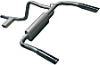 17358 Cat-Back Exhaust System, 3.8L, 6Cyl, Made of Aluminized Steel, American Thunder Series