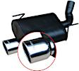 17410 Axle-Back Exhaust System, Made of Aluminized Steel, Force II Series