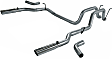 17424 Cat-Back Exhaust System, 4.7L, 8Cyl, Made of Aluminized Steel, American Thunder Series