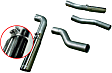 17438 Cat-Back Exhaust System, 5.7L, 8Cyl, Made of Aluminized Steel, American Thunder Series