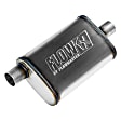 71225 Muffler, Natural, 2.25 Offset In/2.25 Center Out, Clamp On