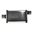 71226 Muffler, Natural, 2.5 Offset In/2.5 Center Out, Clamp On