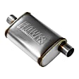 71226 Muffler, Natural, 2.5 Offset In/2.5 Center Out, Clamp On