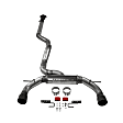 718122 Cat-Back Exhaust System, Made of Stainless Steel, FlowFX Series